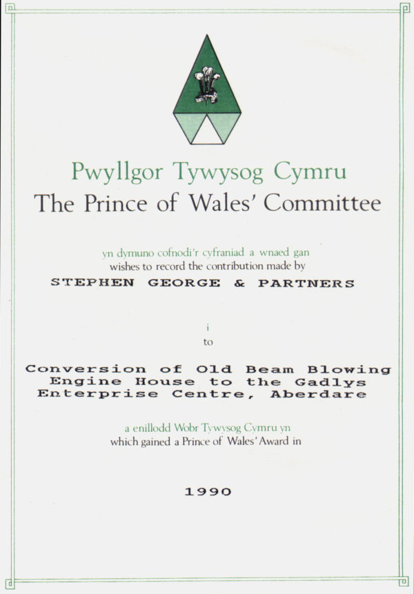 Stephen George + Partners Wins a Prince of Wales Award