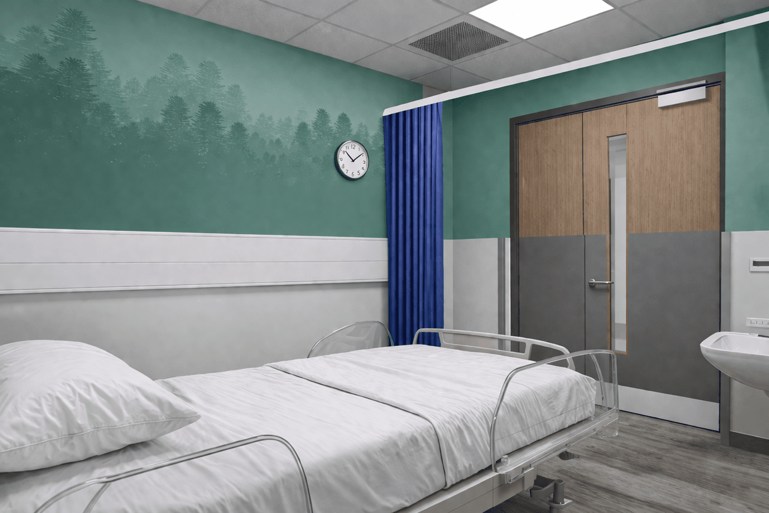 Bradford Hospital Renal Ward - Single Bed View 1