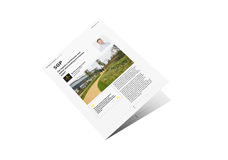 Can logistics warehouses ever deliver placemaking on a human scale Brochure Cover